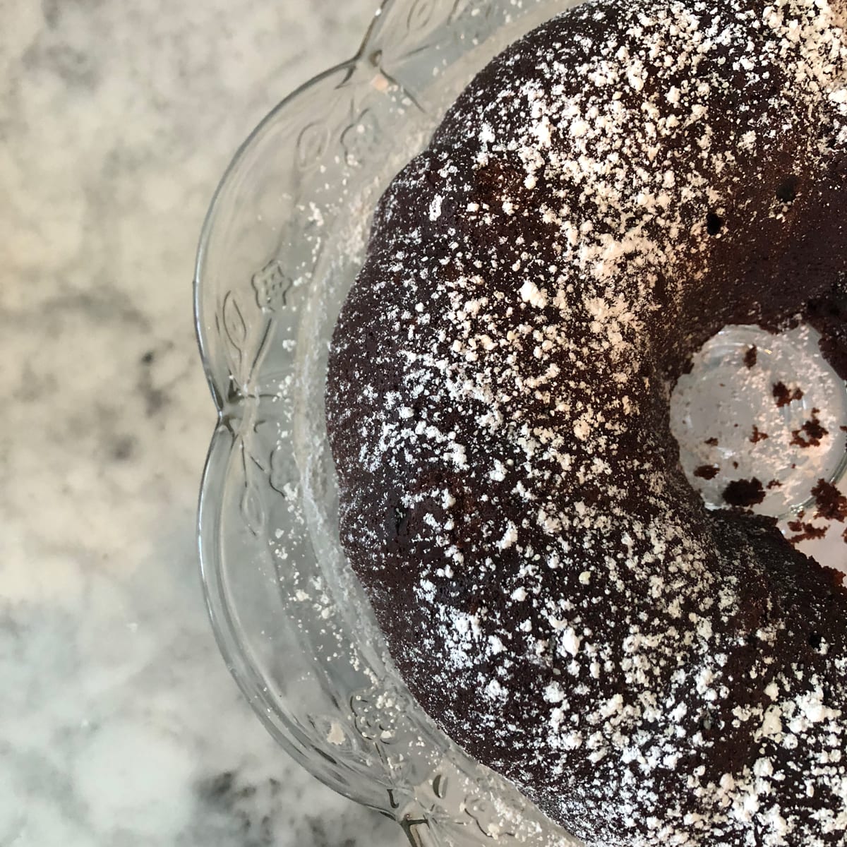 Instant Pot Chocolate Bundt Cake Recipe - Through My Front Porch