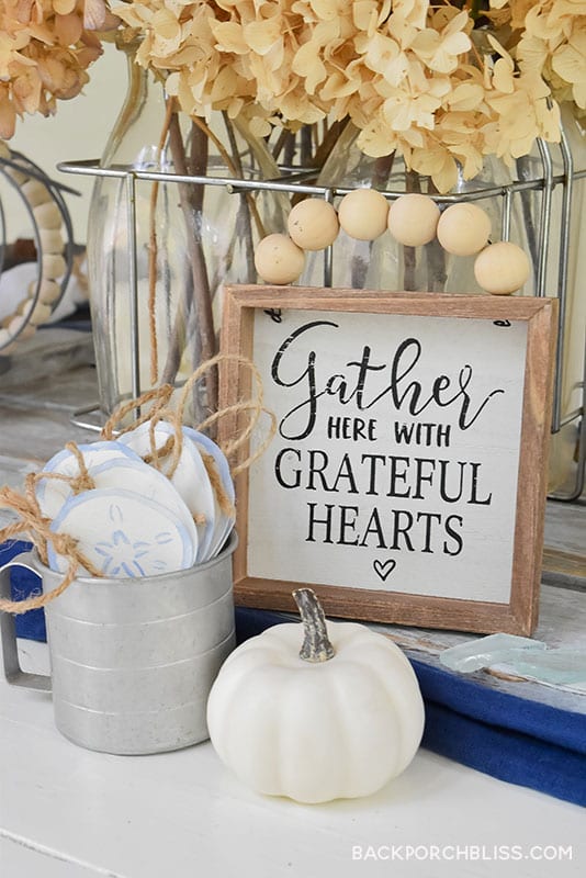 Primitives By Kathy Asciugamano Da Cucina In Cotone 100% | Grateful Bellies Thankful Hearts | Lavabile In Lavatrice | Made In USA